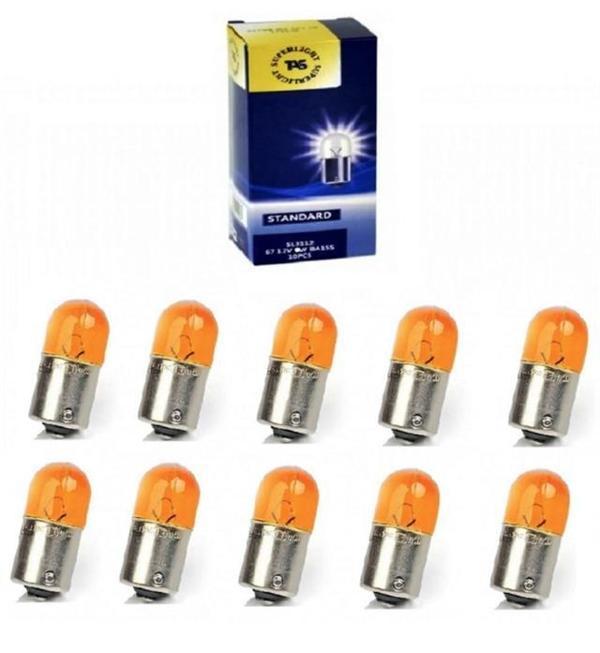SUPERLIGHT TEK DUY SİNYAL AMPÜLÜ TURUNCU 67 10W 12V - Image 1