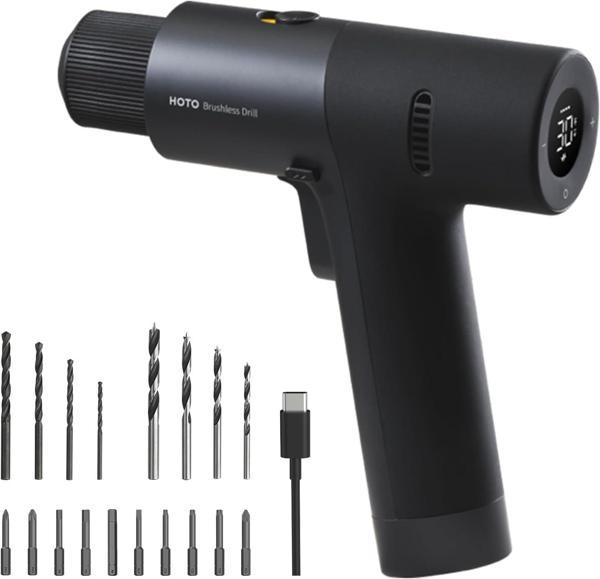 HOTO 12V Fırçasız Matkap QWLDZ001 - Image 1