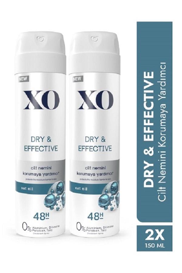 Xo Deo Woman Dry&Effective 150 ml x 2 Adet - Image 1