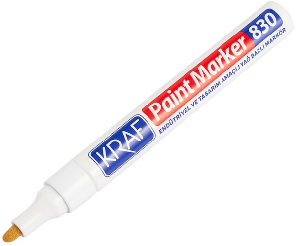 Kraf Paınt Markör 830 Beyaz (10’lu) - Image 1