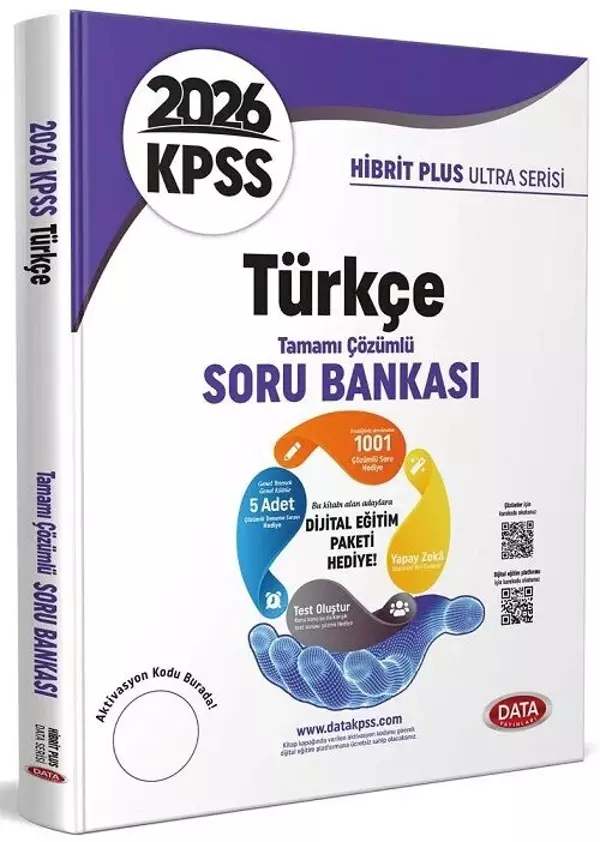 Data 2026 KPSS Türkçe Ultra Soru Bankası Çözümlü Data Yayınları - Data Yayınları - Image 1
