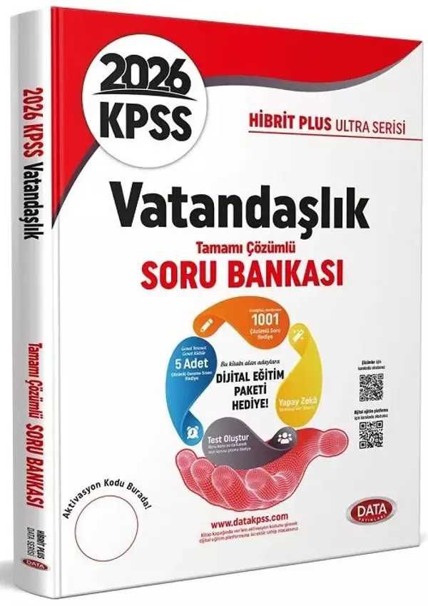 Data 2026 KPSS Vatandaşlık Ultra Soru Bankası Çözümlü Data Yayınları - Data Yayınları - Image 1