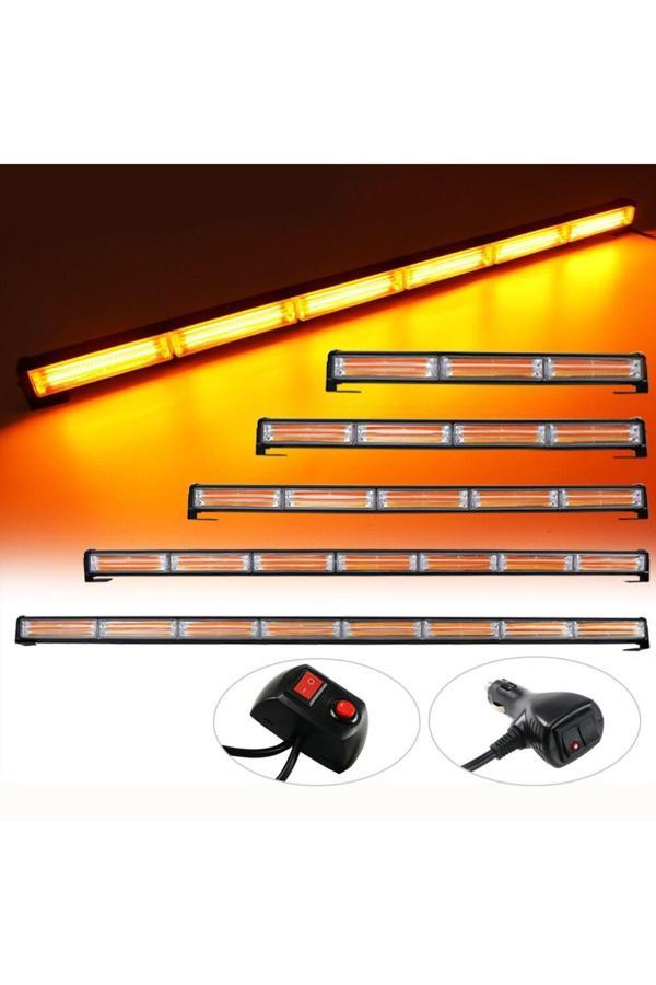 Ede Off Road Led Bar 90Cm Sarı Sarı Cob Led Çakarlı Led Bar 6 Ledli - Image 1