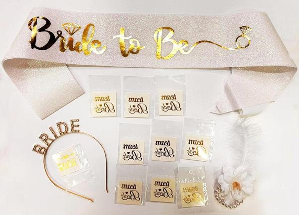 MDB Altın Renk Bride Partisi Seti 13 Parça - Image 1