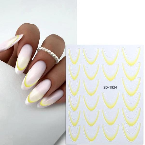 Fontenay 5D Tırnak Stickerları - 5D Nail Stickers SD-1924 - Image 1