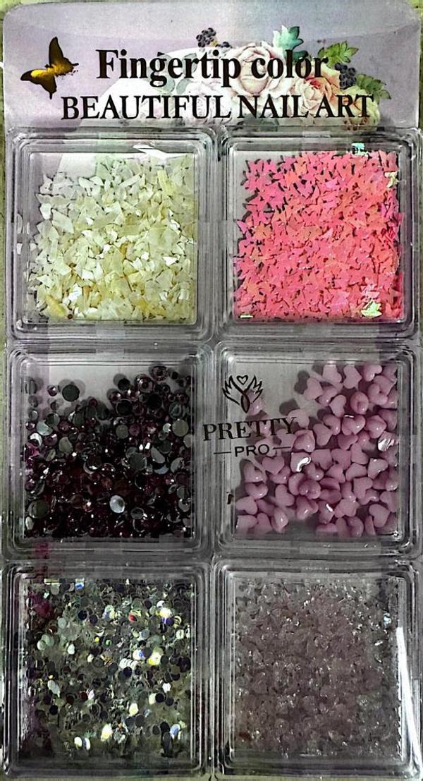 Fontenay 6 Farklı Çeşit Tırnak Süsleri Tırnak Charm Nail Charms Nail Art Objeleri Beautiful Nail Art - Image 1