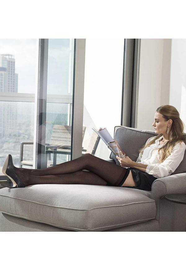 6 Adet Mus Kaçmaz Lastikli Çorap 70 denye 86 Vizon - Image 1