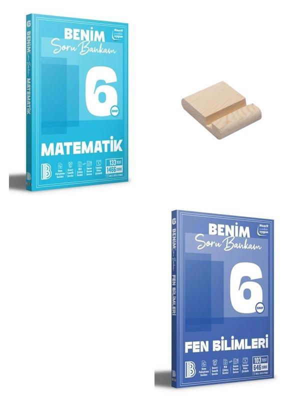 6. Sınıf Matematik ve Fen Bilimleri Soru Bankam + Telefon Standı - Benim Hocam Yayınları - Image 1