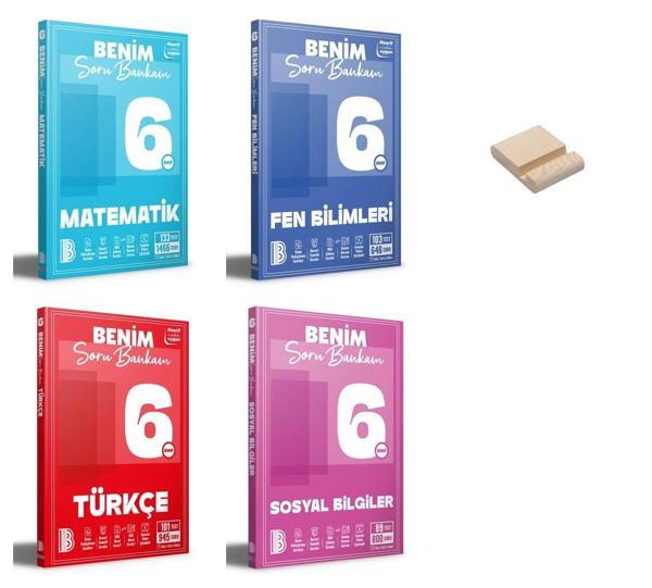 6. Sınıf Matematik Fen Türkçe ve Sosyal Soru Bankam 4lü Set + Telefon Standı - Benim Hocam Yayınları - Image 1