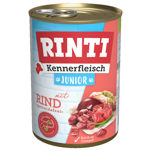 Rinti Dana Etli Konserve Yavru Köpek Maması 400g - Image 1