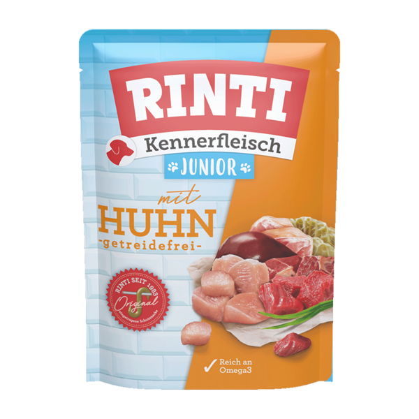Rıntı Tavuklu Pouch Yavru Köpek Maması 400g - Image 1