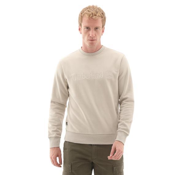 B0A6VG6CY21-R Timberland Hampthon Crew Neck Erkek Sweatshirt S&uuml;tl&uuml; Kahve - Image 1