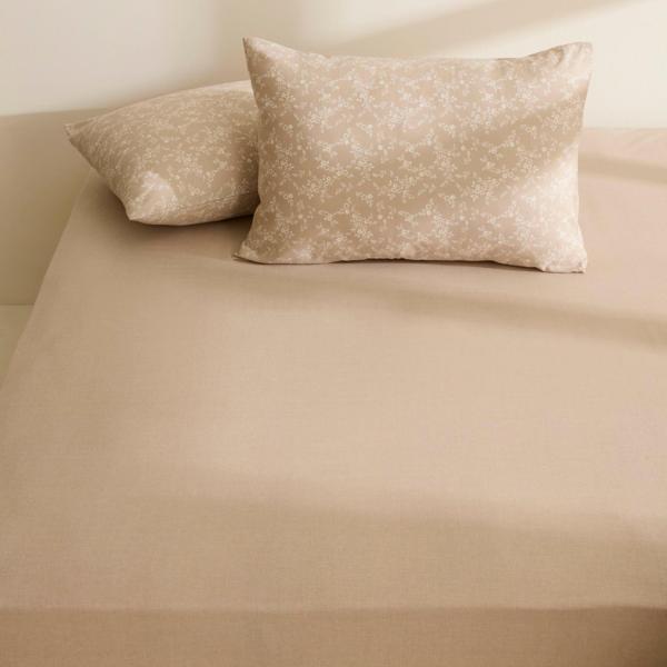 Sarah Anderson Alesia Tek Kişilik Çarşaf Takımı Bej - Image 1