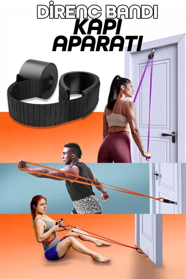 Direnç Bandı Kapı Aparatı Evde Pulldown Curl Row Cable Press Makinesi Yerini Tutan Aparat 1 Adet - Image 1