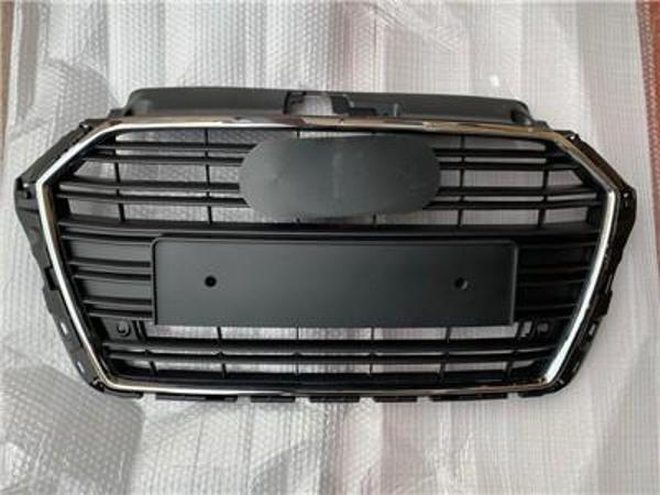 Audi A3 Sedan-hb Ön Panjur Krom Çerçeve Mat Siyah 2017-2020 - Image 1