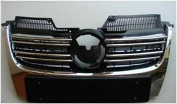 Jetta Ön Panjur Komple Krom Krom Çıtalı Geniş Plakalıklı 2005-2010 - Image 1