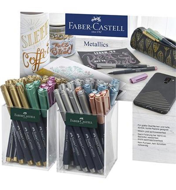 Faber-Castell Metalik Markör Kalem 60 Lı Stant - Image 1