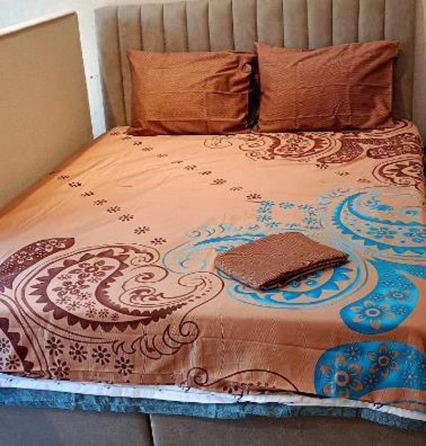 TÜRKİZ ÇİFT KİŞİLİK PAMUK SATEN NEVRESİM TAKIMI PAPATYA - Image 1