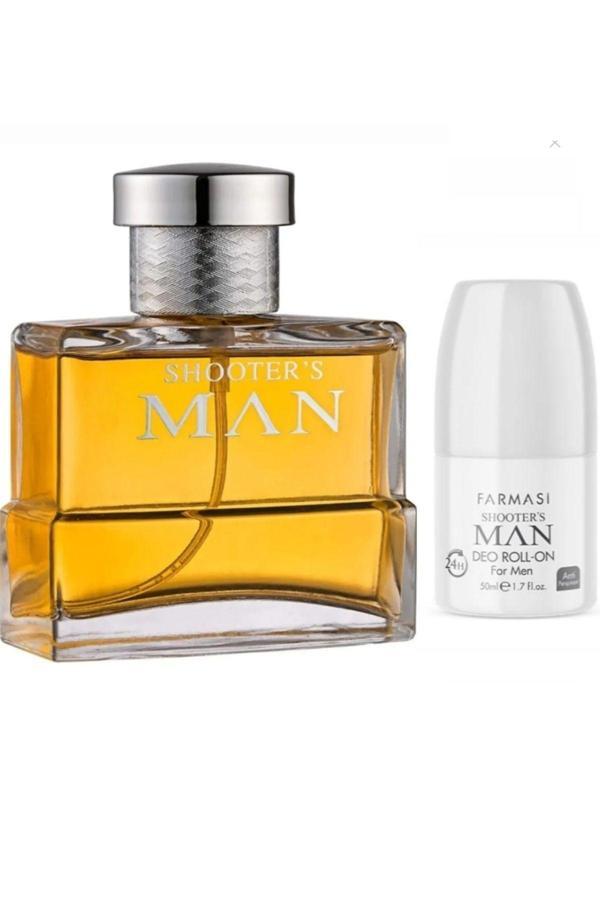 Farmasi Shooters Man Edp 100 Ml Erkek Parfümü +Shooters 50 Ml Roll-On Erkek Deodorant  F1107052-1107493 - Image 1