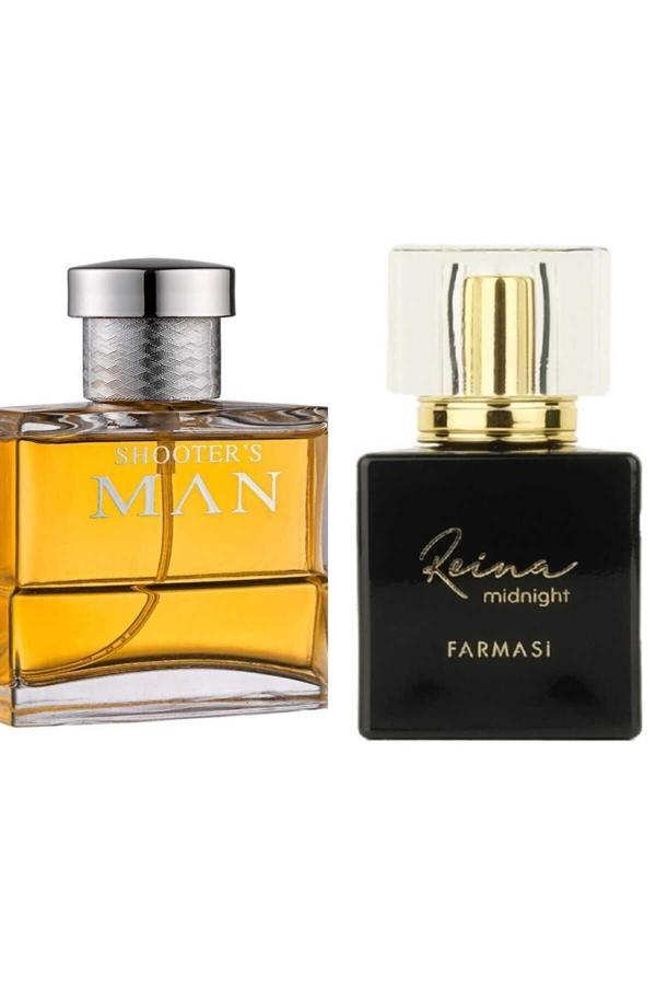 Farmasi Shooters Man Edp Erkek Parfümü 100 Ml+Reına Mıdnıght Edp Kadın Parfüm 45 Ml - Image 1