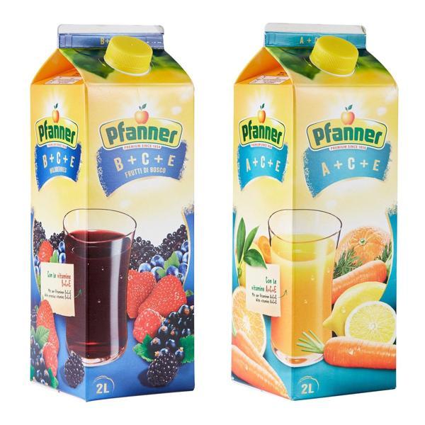 Pfanner 2 lt A+C+E ve B+C+E Meyve Suyu 2 li Paket - Image 1