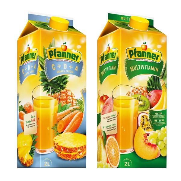 Pfanner 2 lt C+D+A Ananas-Carota ve Multivitamin Meyve Suyu 2 li Paket - Image 1