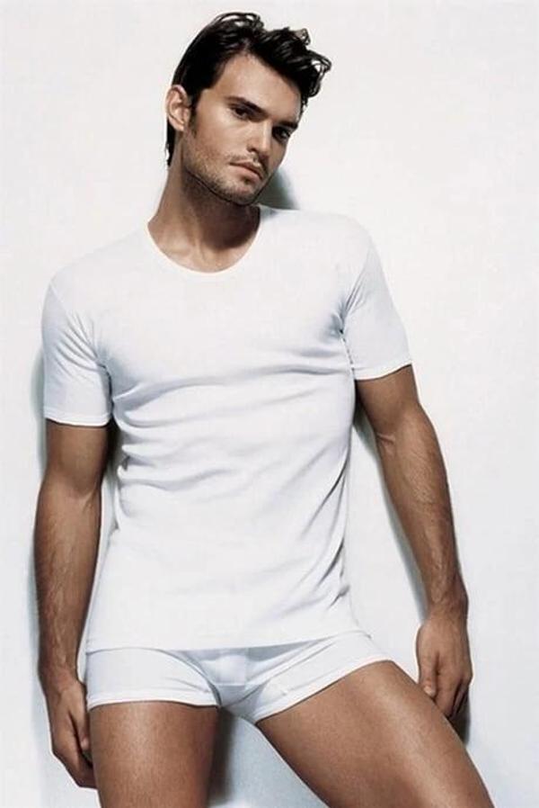 MDB Çift Kaplan 640 Bisiklet Yaka İnterlok Kumaş Erkek Atlet - Image 1