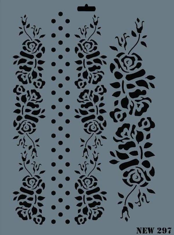 Supertrend Stencil Boyama Şablonu 25x35 cm. NEW-297 - Image 1