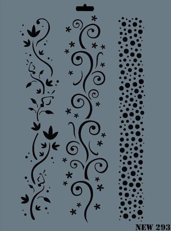 Supertrend Stencil Boyama Şablonu 25x35 cm. NEW-293 - Image 1