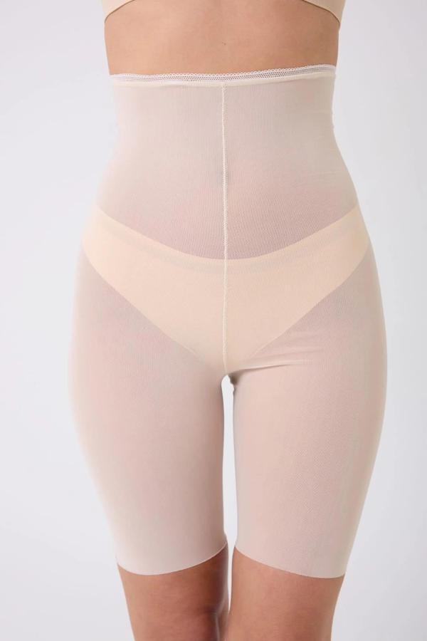 MDB Freshness 0007 Lazer Kesim Tül Yüksek Bel Şort Korse - Image 1