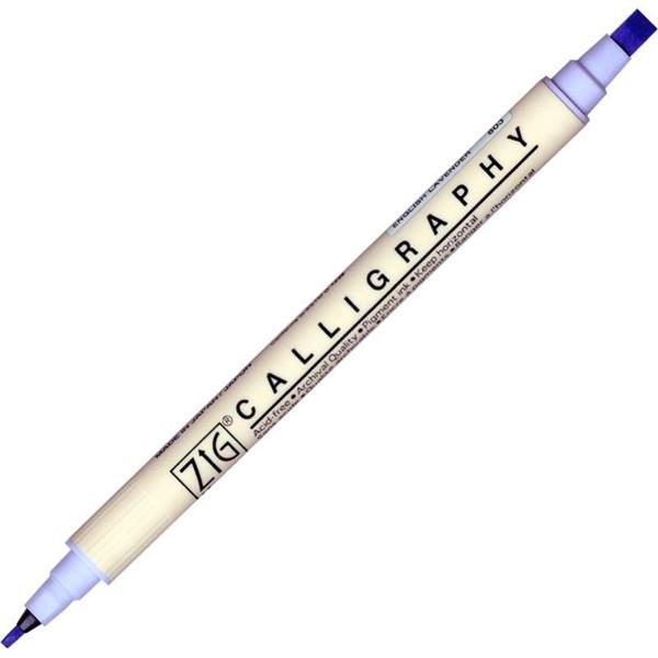 Supertrend Calligraphy Çift Uçlu Kaligrafi Kalemi 2 mm. + 5 mm. 803 English Lavender - Image 1