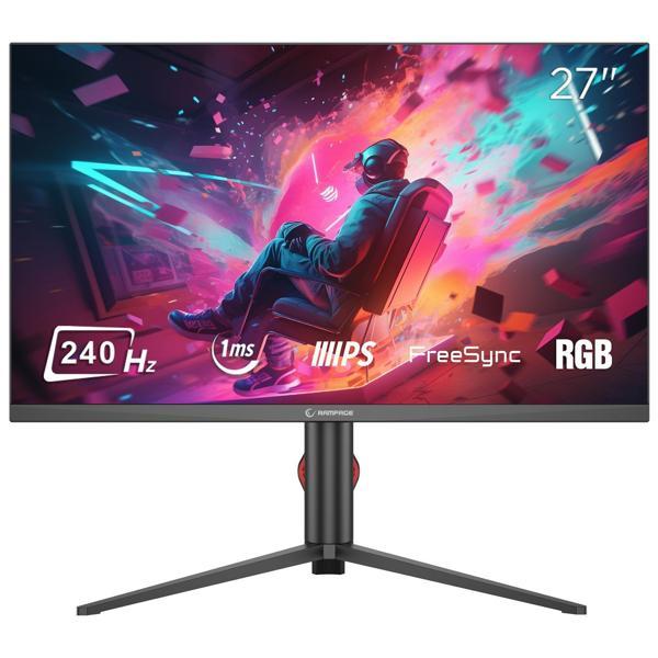 Rampage RIPPER RM27F240Q 27'' 1ms 240Hz QHD IPS RGB Pivot Gaming Monitör - Image 1