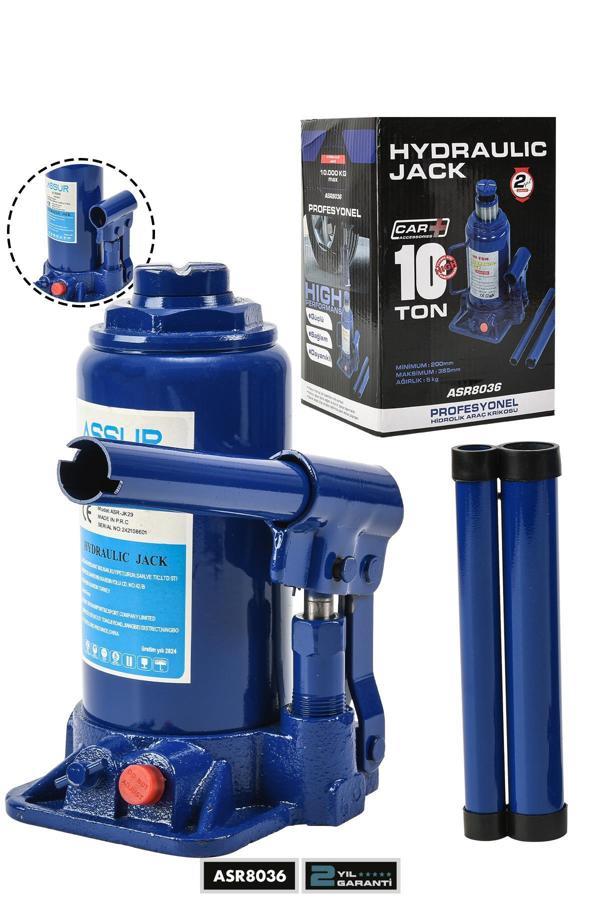 Assur 10 Ton Oto Kriko Araç Kaldırma Krikosu Şişe Kriko Hidrolik Kaldırma - Image 1