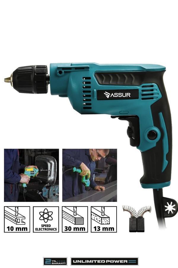 Assur 580W Metal Şanzıman 10mm Elektrikli Vidalama Matkap - Image 1
