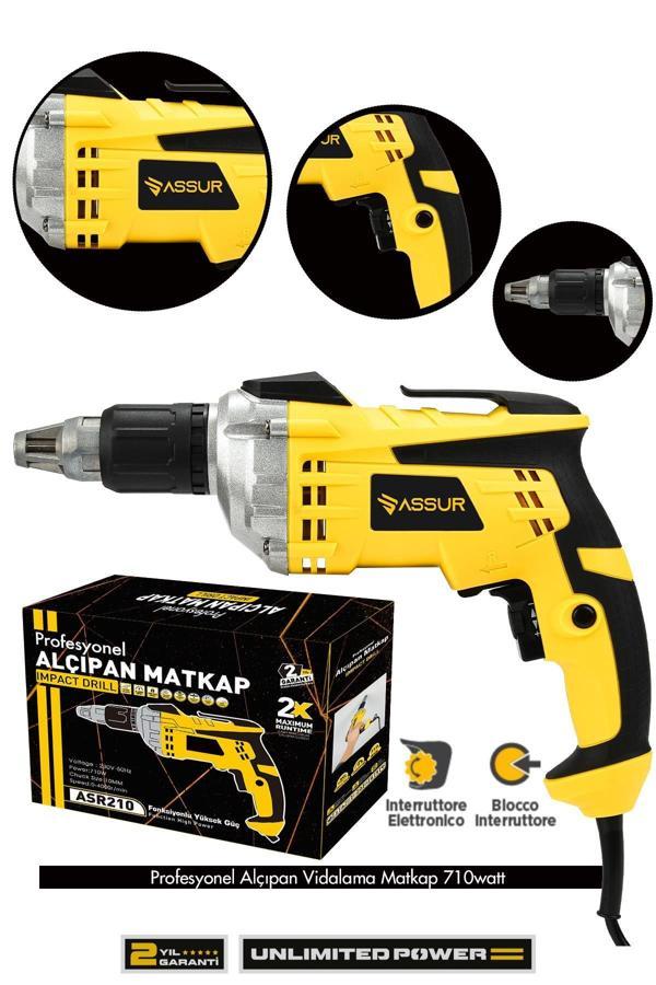 Assur 710W 90N.m Alçıpan Vida Tabancası - Image 1