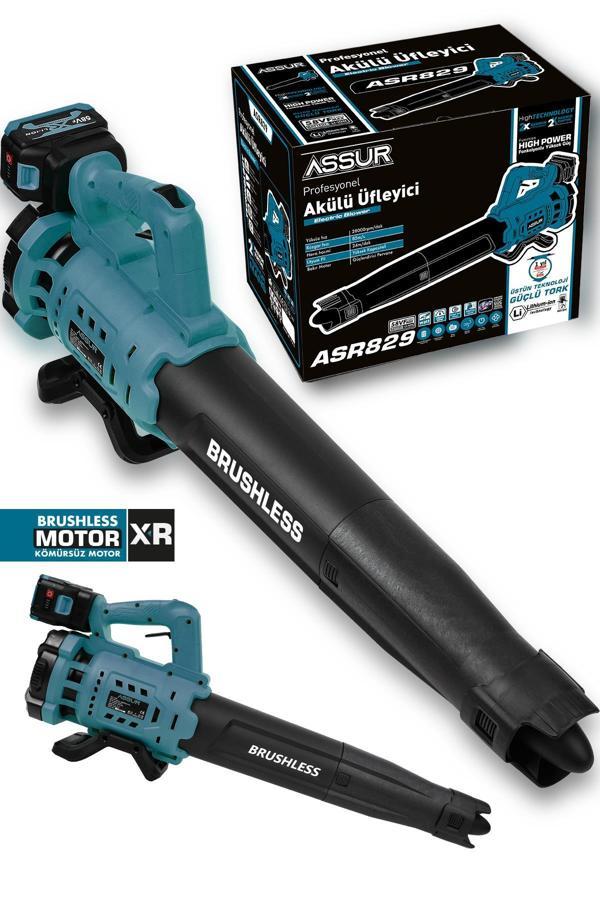 Assur Profesyonel 21 V Çift Akülü Turbo Motor 2800 Rpm Yaprak Hava Üfleme Makinesi - Image 1