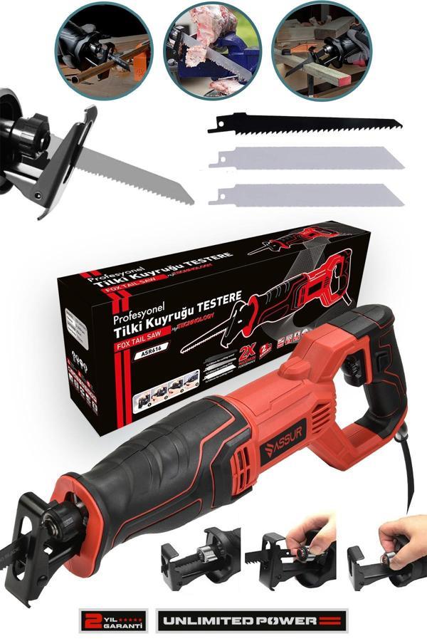 Assur 750W Bakır Sargılı 6 Kademe Devir Ayarlı Tilki Kuyruğu Testere - Image 1