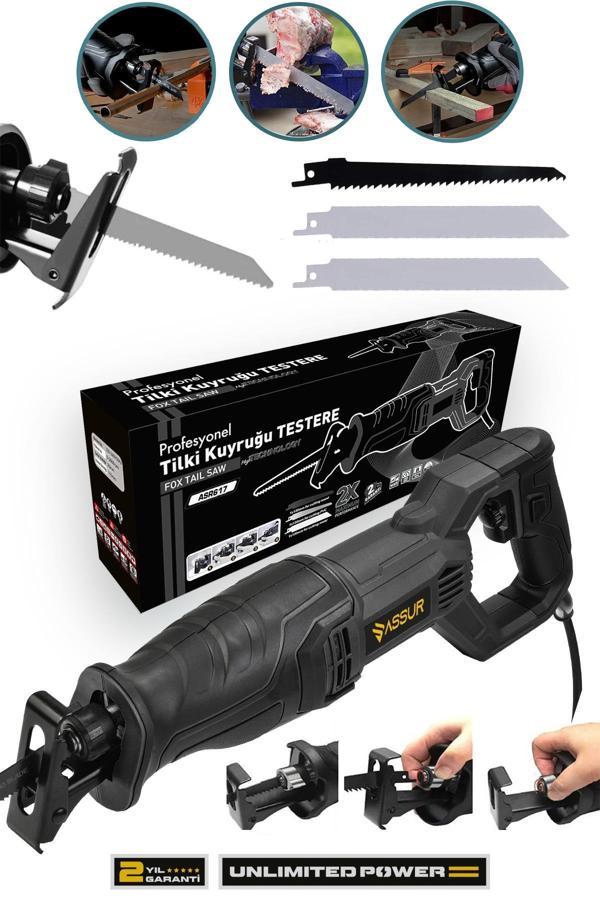 Assur 750W Bakır Sargılı 6 Kademe Devir Ayarlı Tilki Kuyruğu Testere - Image 1