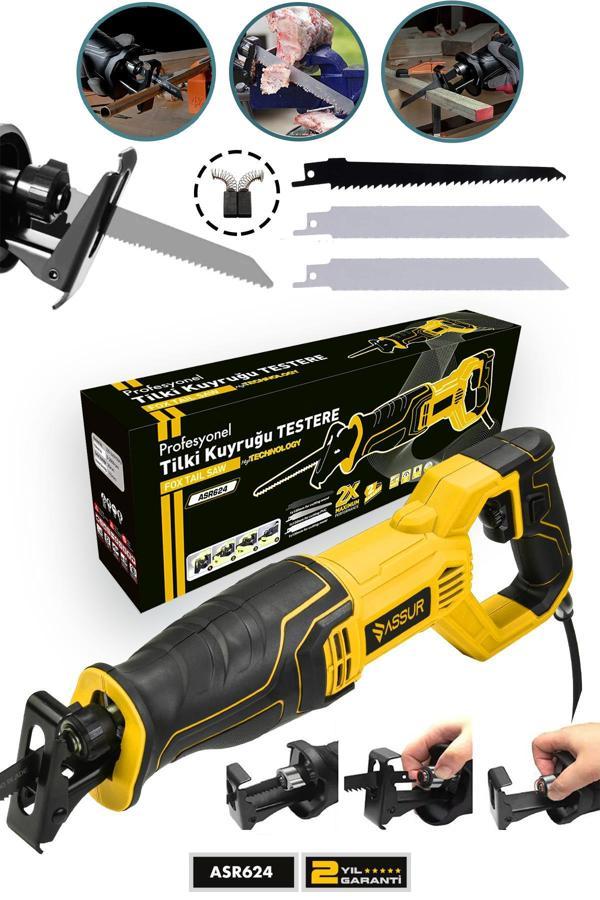 Assur 750W Bakır Sargılı 6 Kademe Devir Ayarlı Tilki Kuyruğu Testere - Image 1