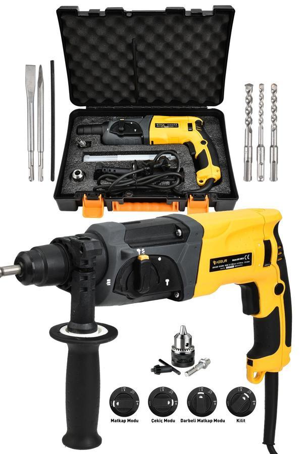 Assur 850W Darbeli Metal Şanzıman Kırıcı Delici Hilti Matkap - Image 1