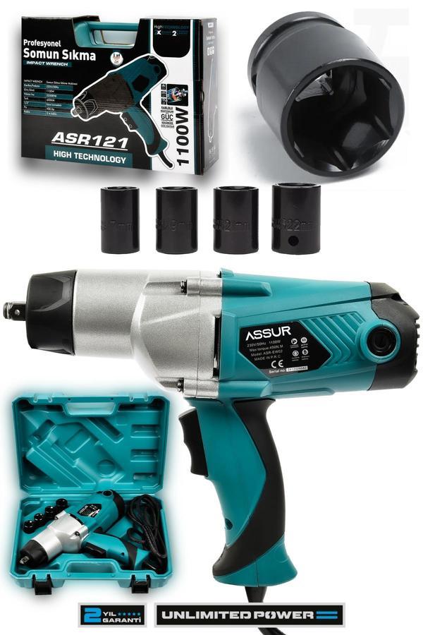 Assur Elektrikli 1100W 450Nm Somun Sıkma Sökme Makinesi - Image 1