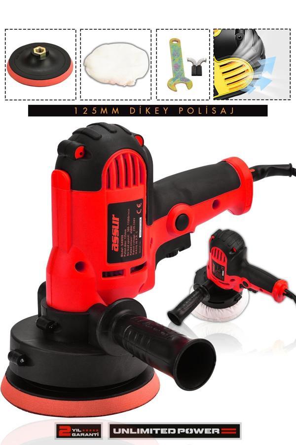 Assur 450W Elektrikli 125MM Dikey Polisaj Zımpara Makinesi - Image 1