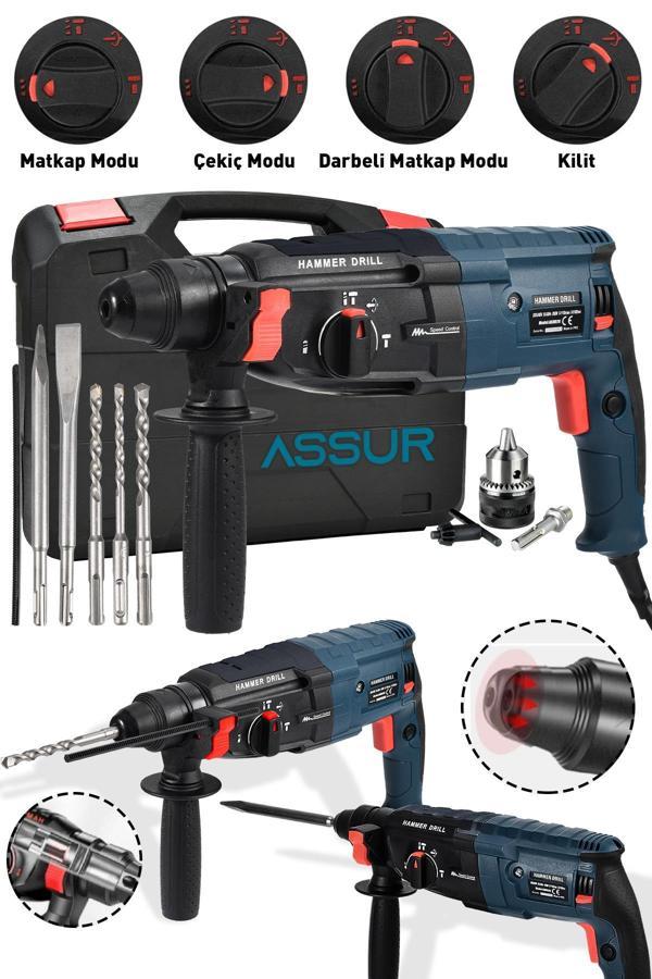 Assur Profesyonel Metal Şanzıman Kırıcı Delici Hilti Darbeli Matkap 2-28mm - Image 1