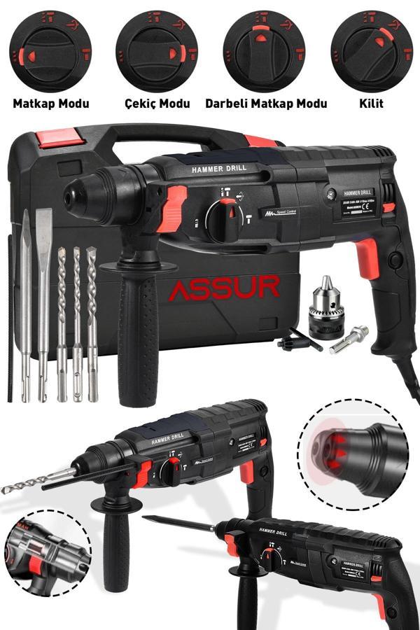 Assur Profesyonel Metal Şanzıman Kırıcı Delici Hilti Darbeli Matkap 2-28mm - Image 1