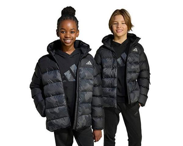 adidas J Sd Aop Jkt Çocuk Günlük Mont JL7399 Siyah - Image 1