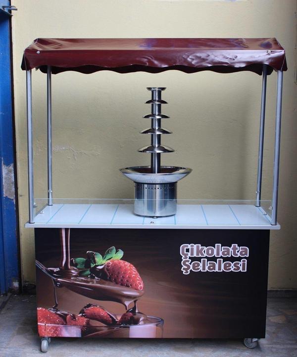 Cemko Çıkolata Şelalesi Tezgahı 4 Katlı 60X120 (Model Erciyes) - Image 1