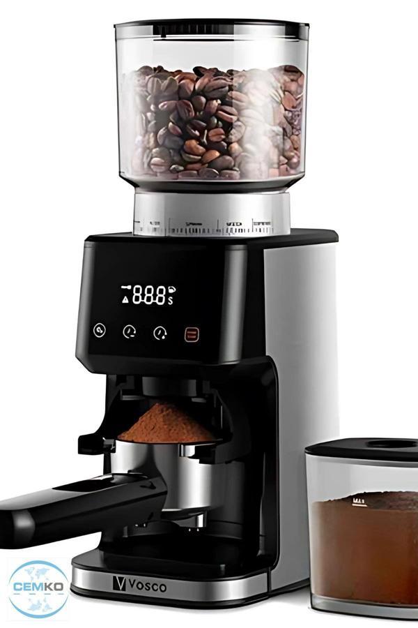 Cemko Vosco Dijital Espresso Kahve Değirmeni Ve Öğütücü - Image 1