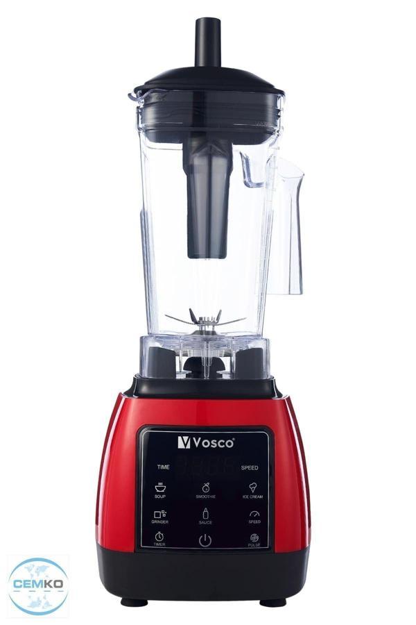 Cemko Bar Blender Vosco Home Pro Blender 1600W 2L Kırmızı - Image 1