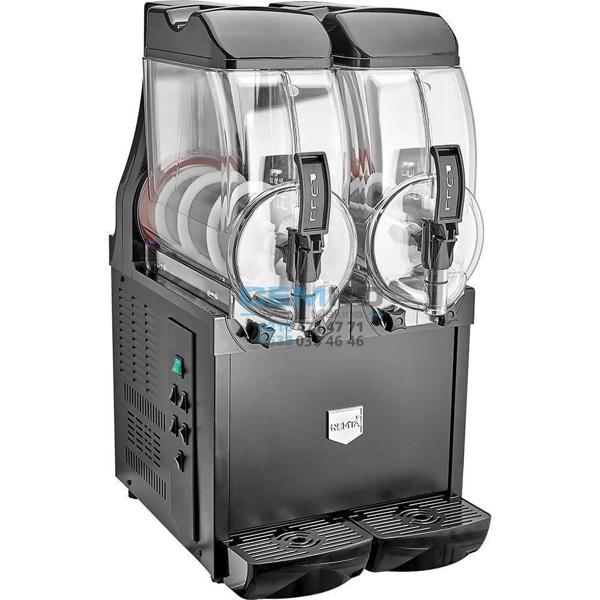 Cemko İkili Royal Slush Makinesi 12+12 Lt - St42  (Buzlaş-Karlamaç) - Image 1
