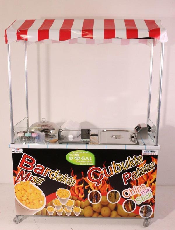 Cemko Çubukta Patates Ve Bardakta Mısır Arabası (Model Taksim) - Image 1